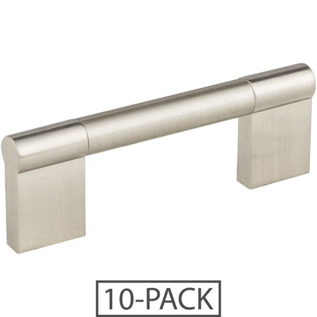 ELEMENTS BY HARDWARE RESOURCES 96 mm Center-to-Center Satin Nickel Knox Cabinet Bar Pull,  645-96SN-10